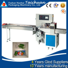 TCZB-250 down paper Automatic horizontal flow pack fresh vegetable packing machine price